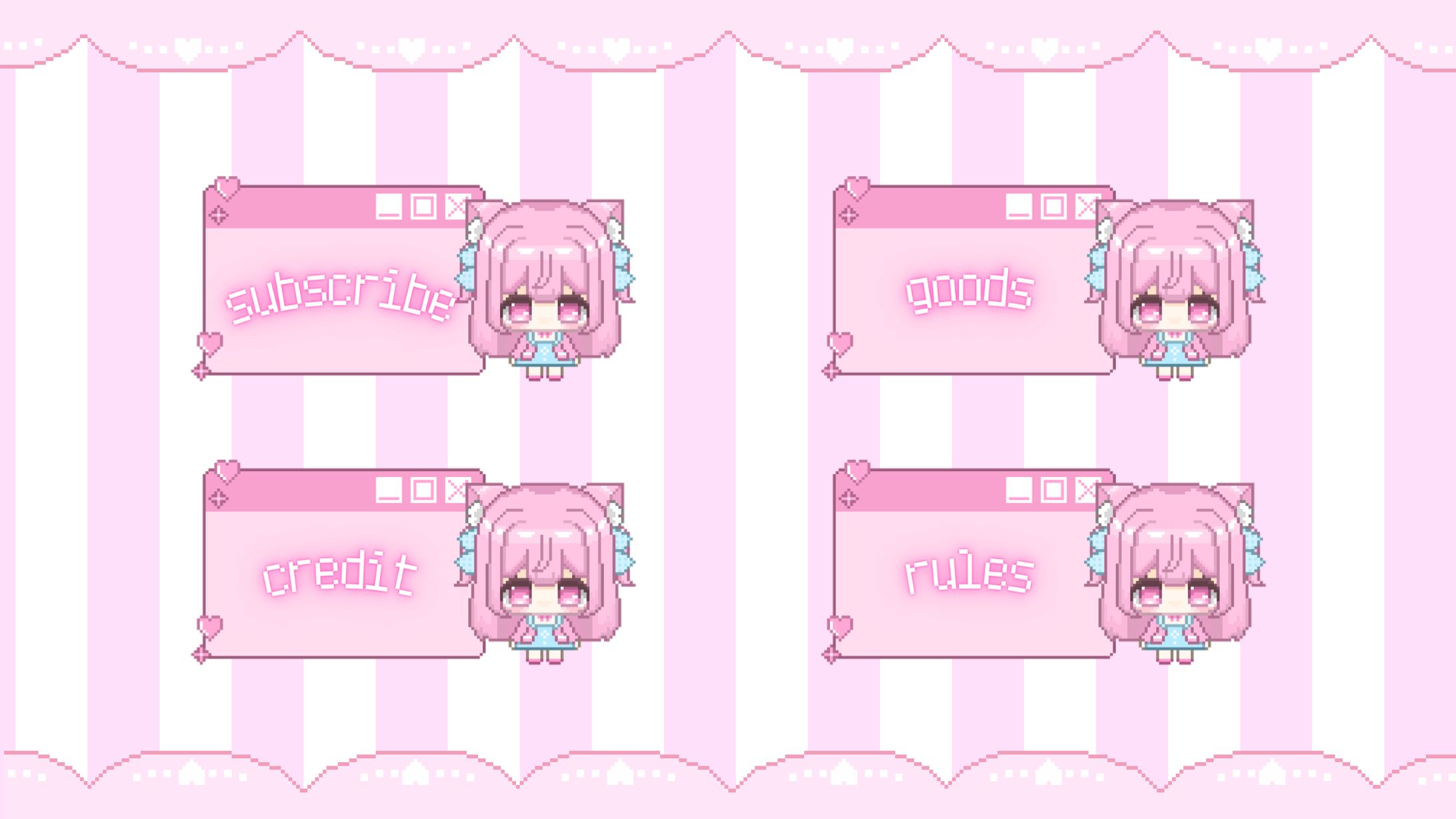 Twitchパネル　PCウィンドウ風-1