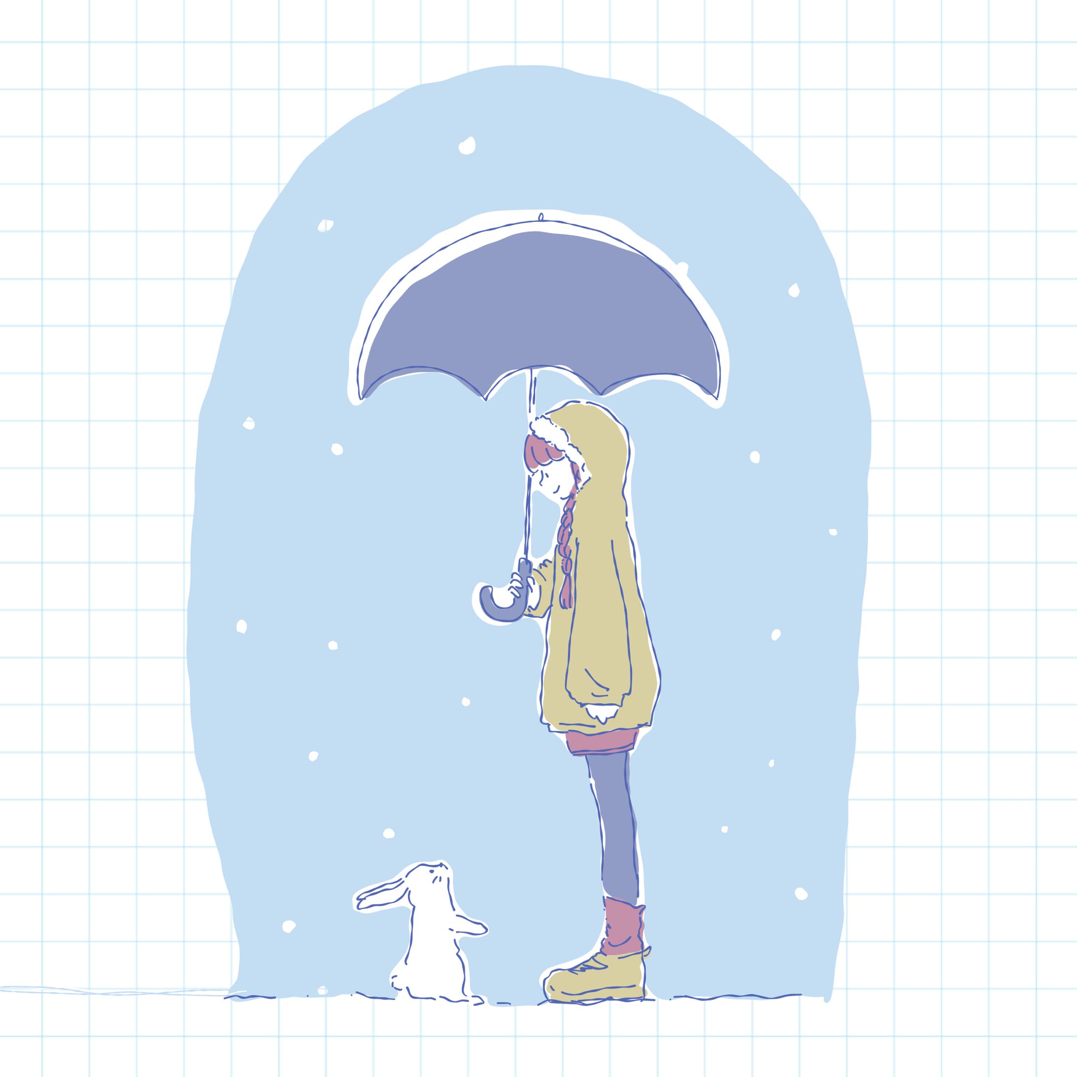 雪の日の出会い-1