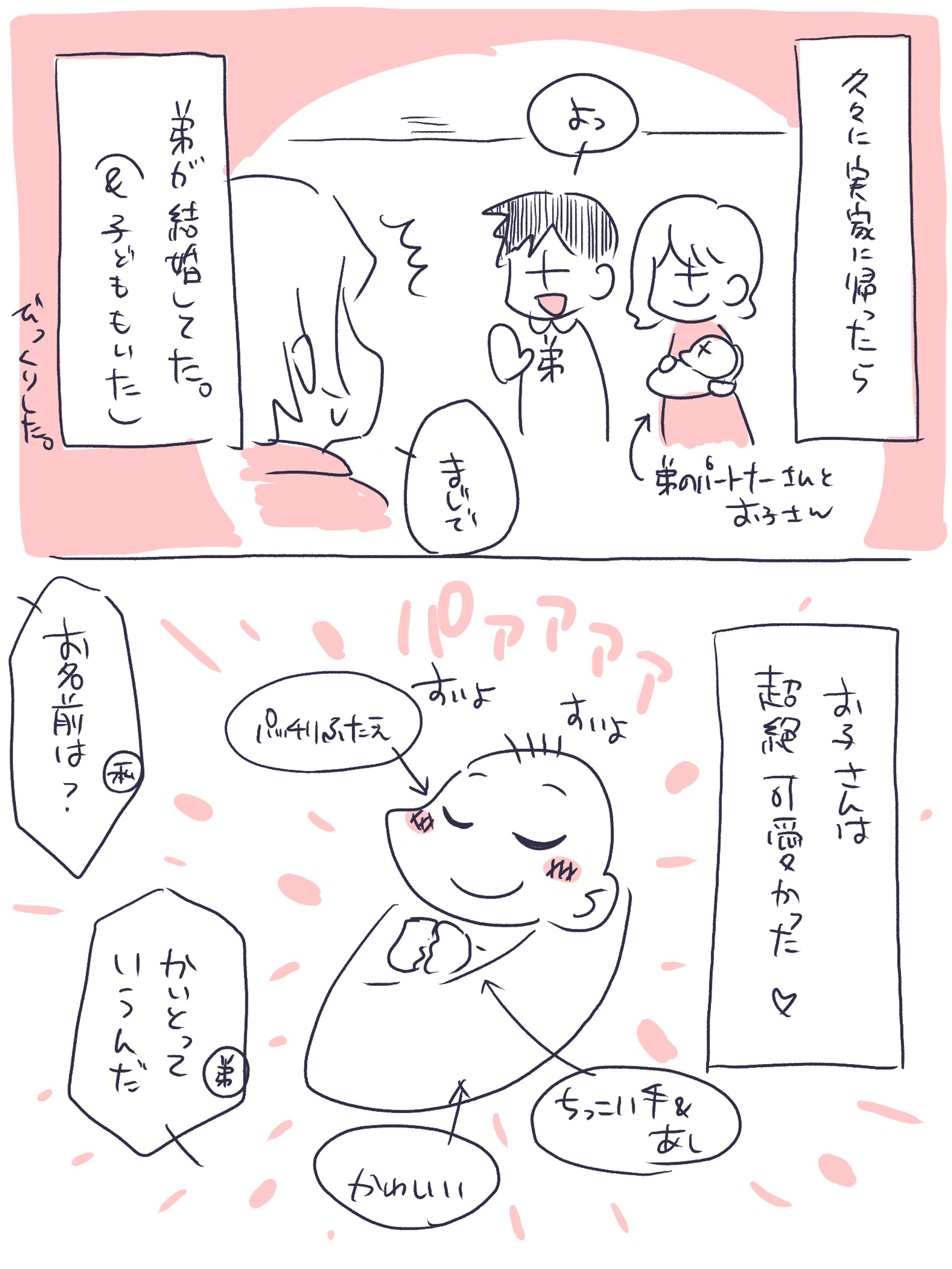 絵日記：弟の子ども-1