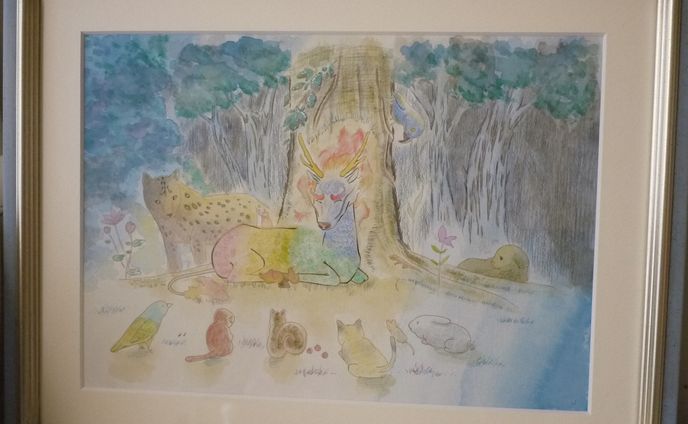 【2019展示会用】水彩画　アニマルアート