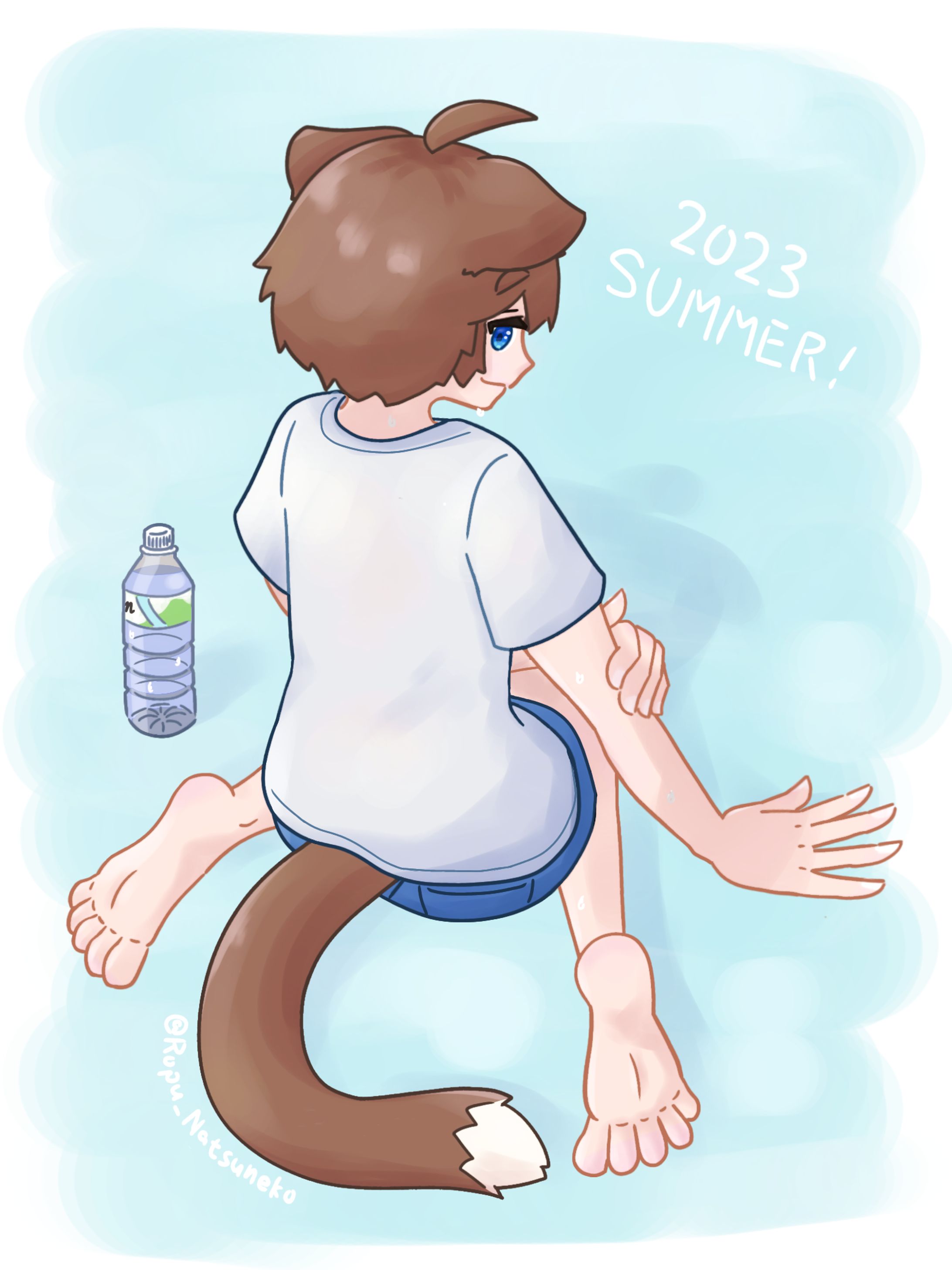 なつねこロプ 夏イラスト 2023-1