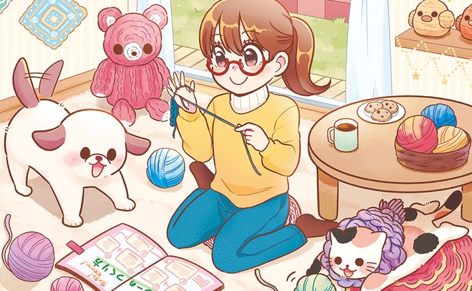 【ご依頼】コスミック出版様「もふもふかわいい！まちがいさがし2025年11月号」まちがい探しイラスト