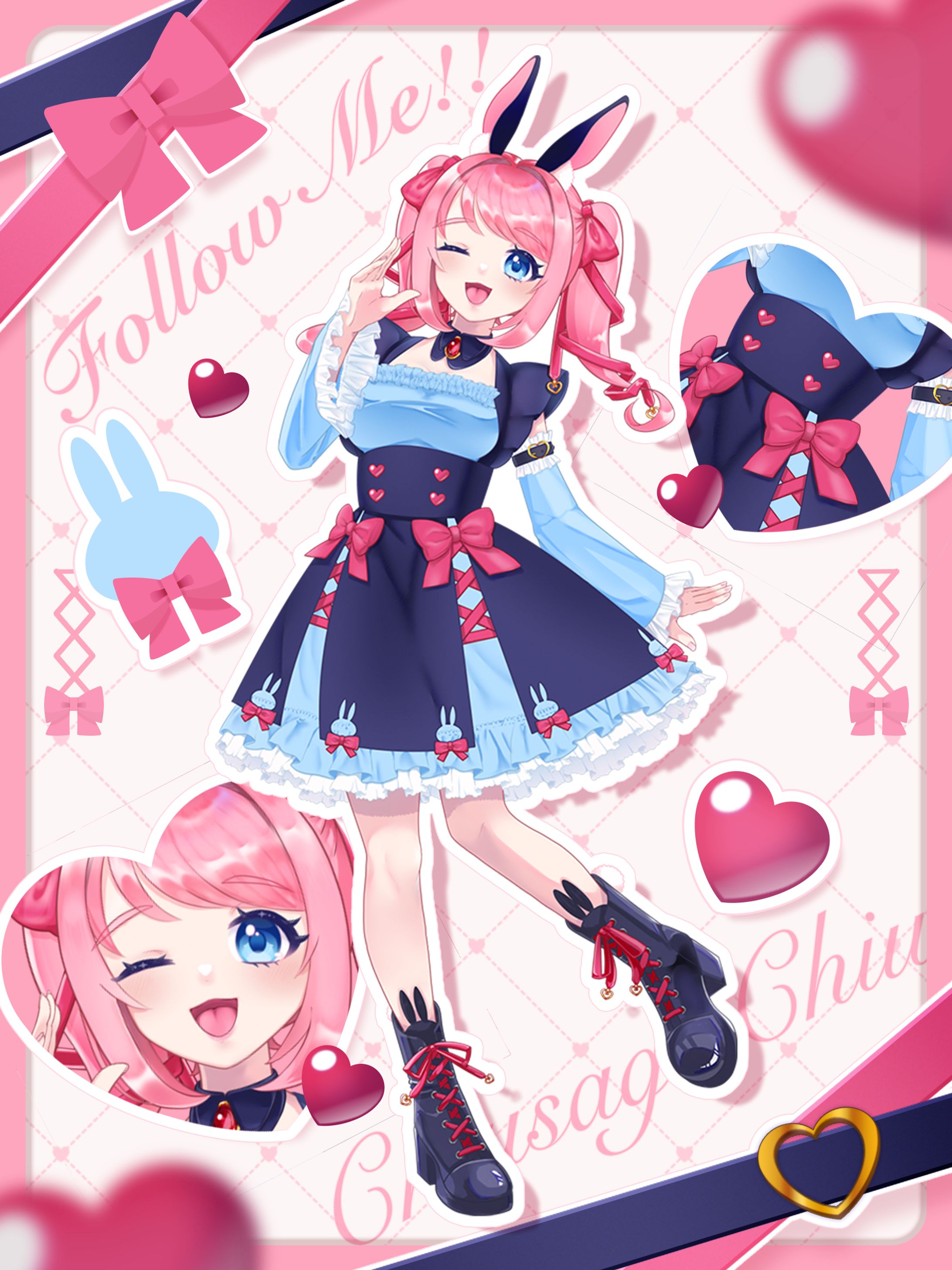 千兎ちう キービジュアルイラスト/投稿用画像デザイン-1