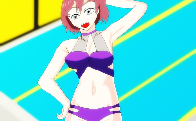 水着のムジナさん