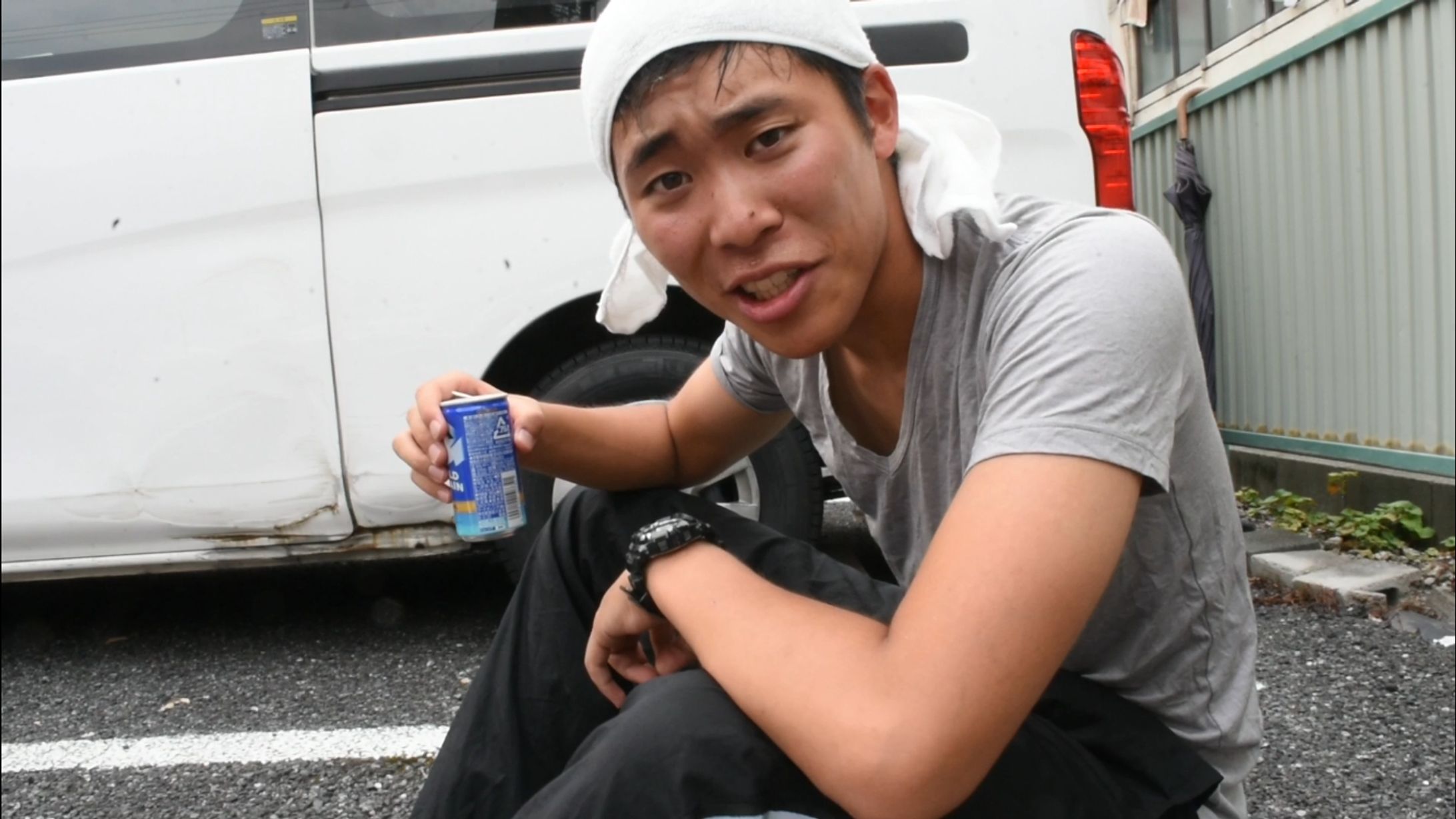 食べ物をくれる先輩との体験シリーズ-1