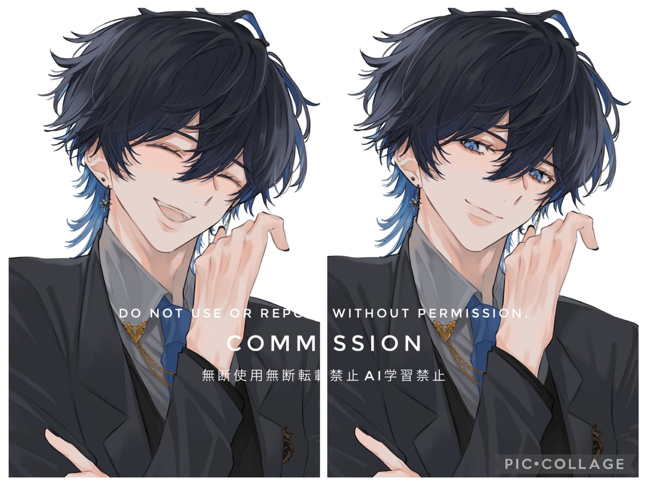 表情差分イラスト4点-1