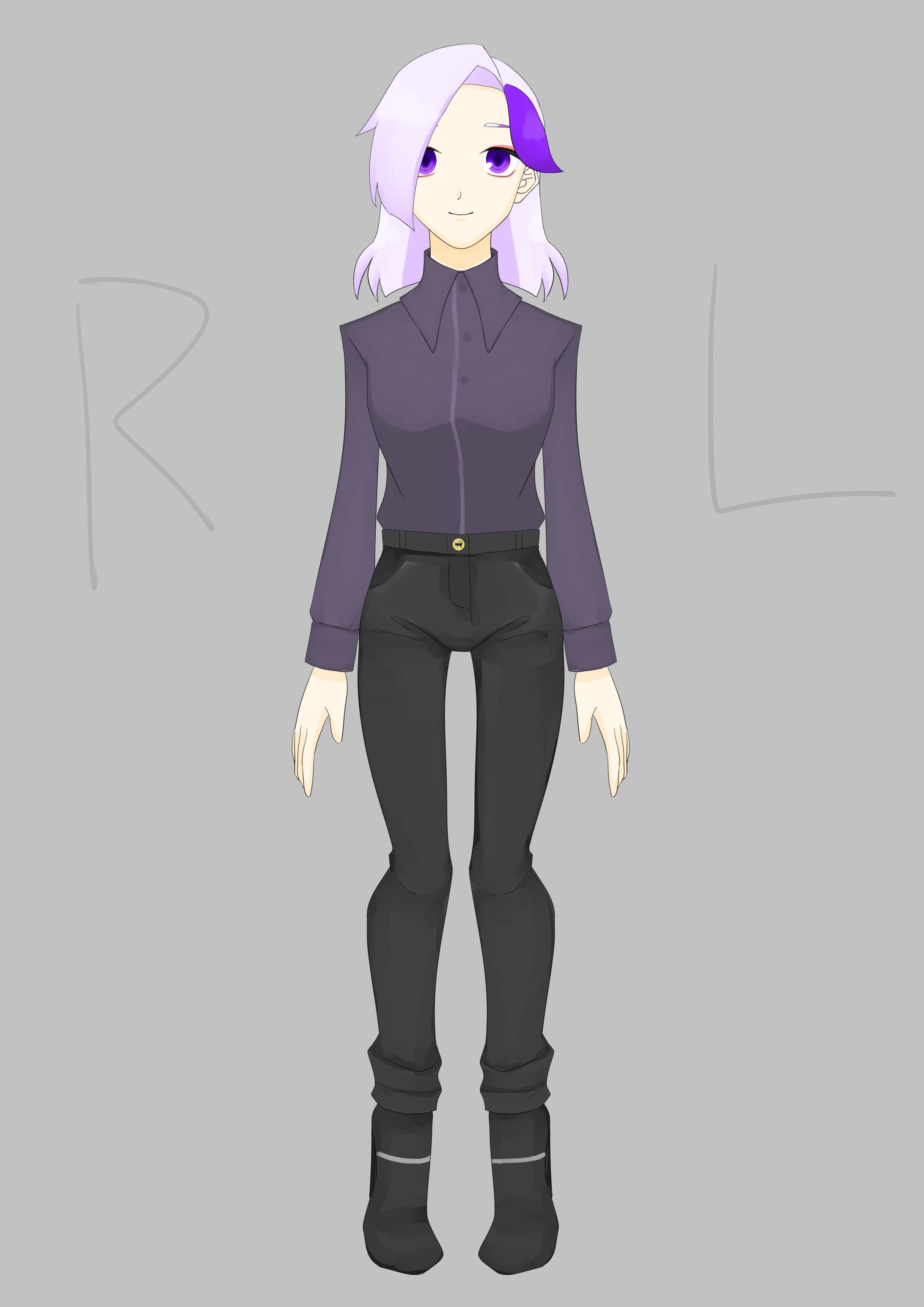 Live2Dイラスト：藤澤紅-1