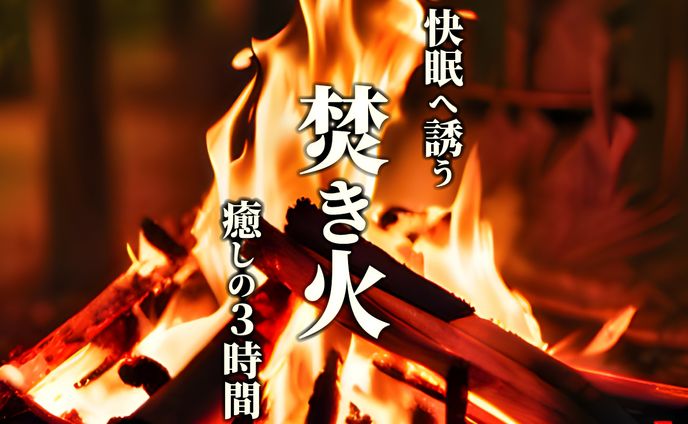 【サムネイル】焚き火の音だけが流れる癒し動画