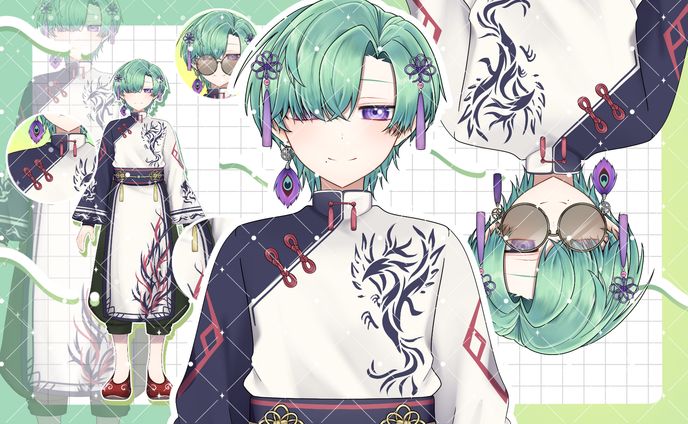 純平様 Live2d用パーツ分け立ち絵