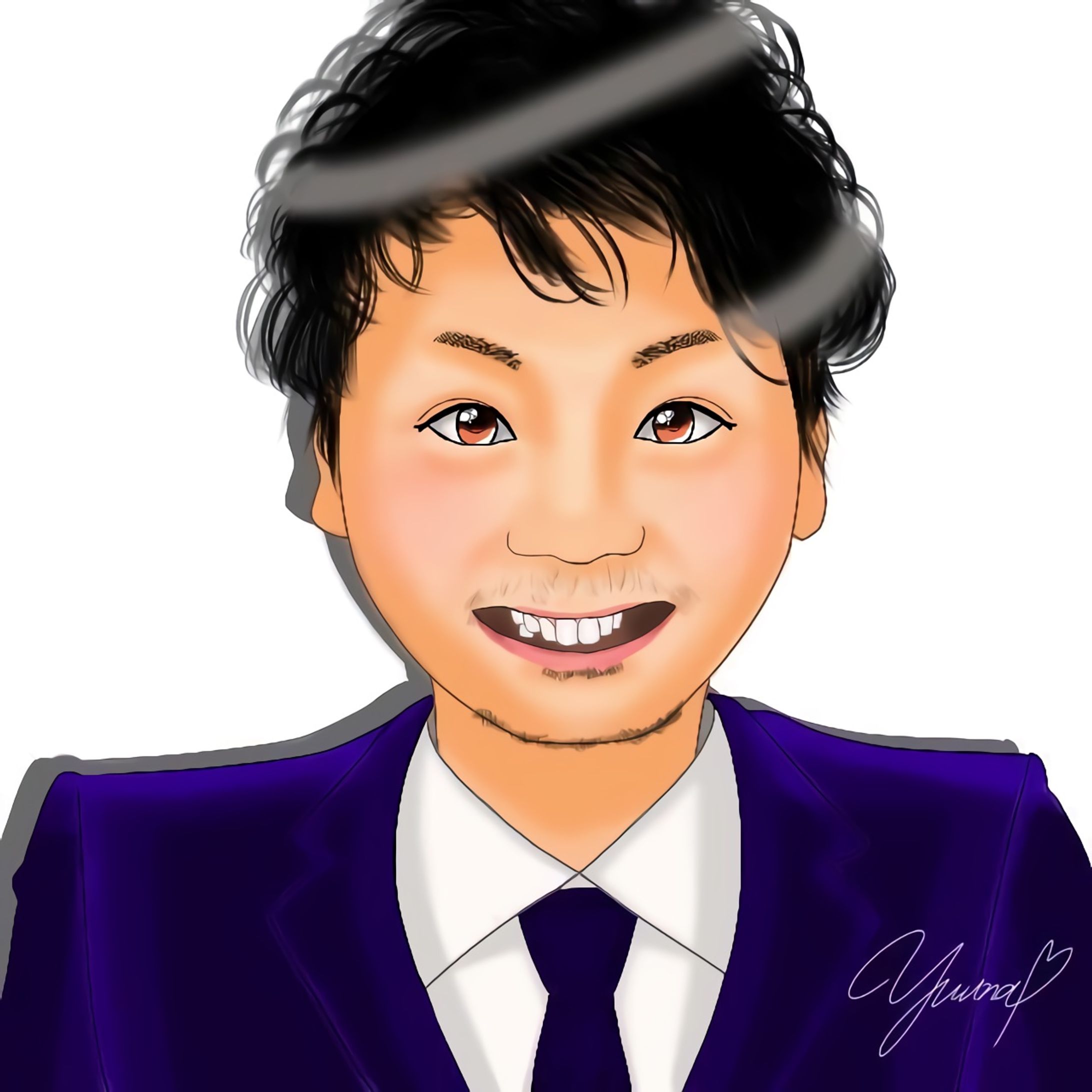 塾講師の似顔絵アイコン-1