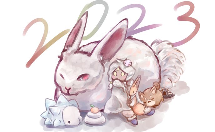 あけおめイラスト