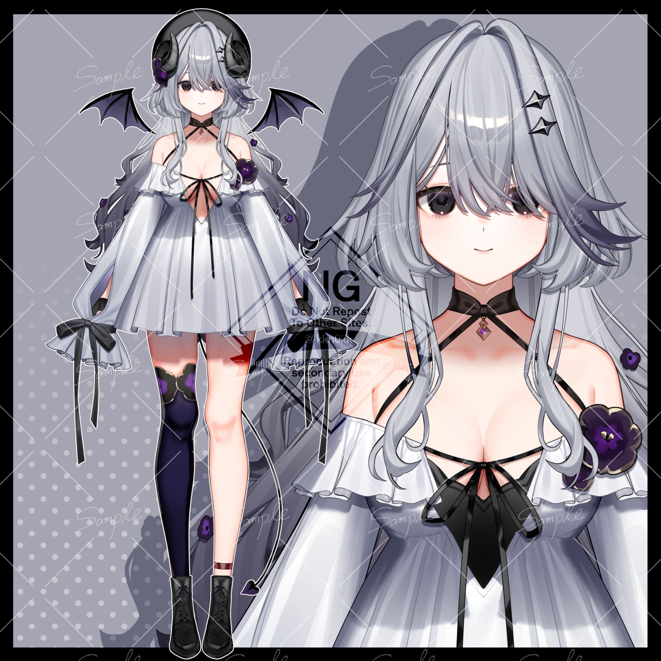 キャラクターデザイン、パーツ分け立ち絵-1