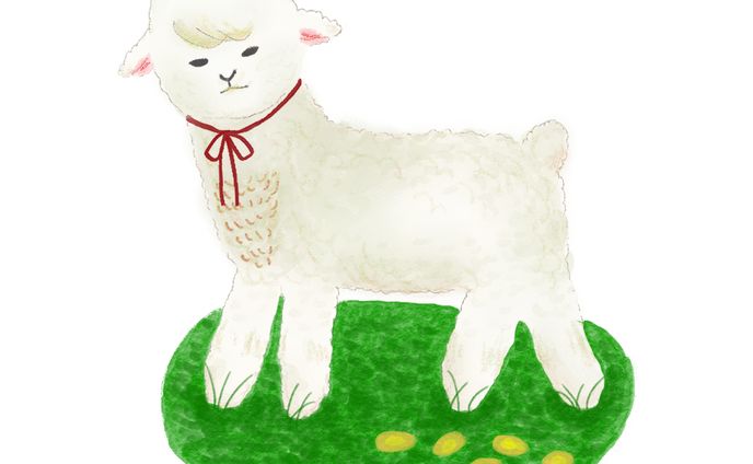 【イラスト】こひつじちゃん