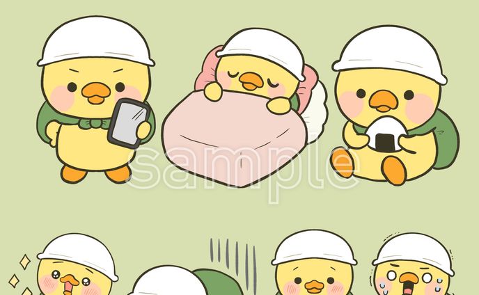 ひよこ　防災イラスト