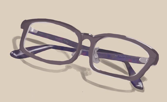 わたしのメガネ🕶 #sketch #dailysketch #スケッチ #日々描く #illustration #イラスト #カラースケッチ