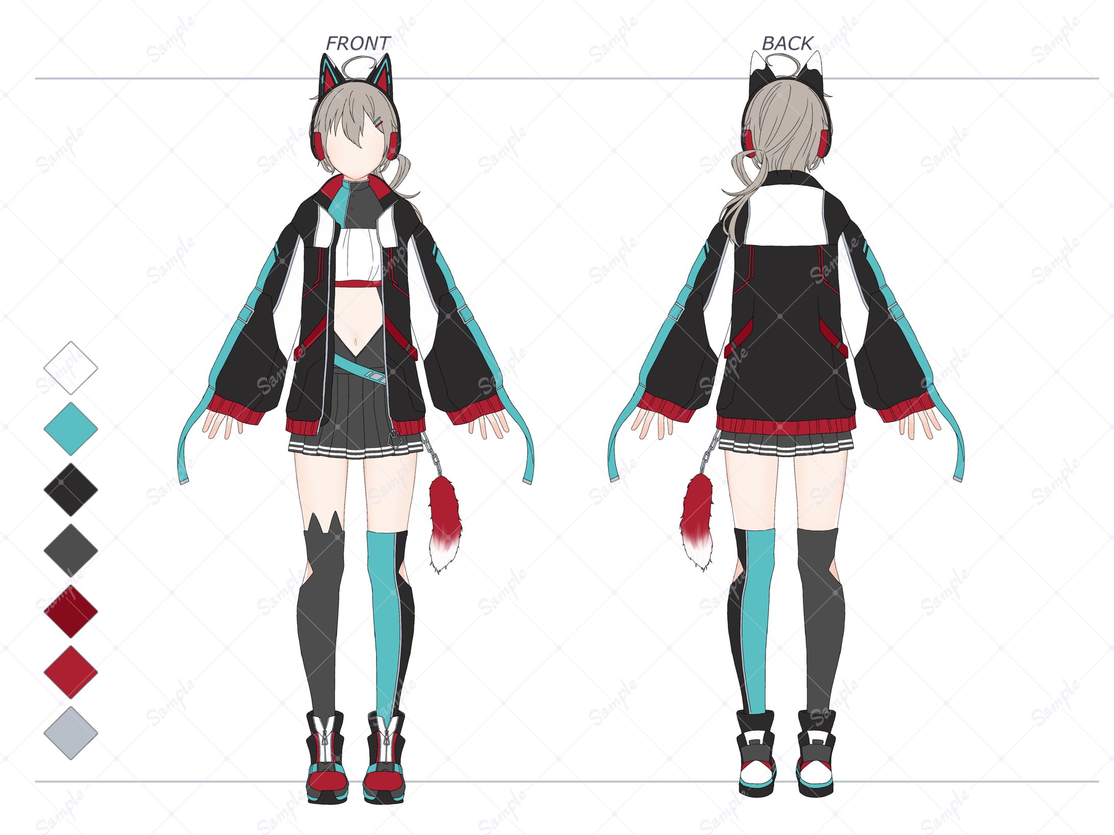 オリジナルキャラクターの衣装デザイン-1