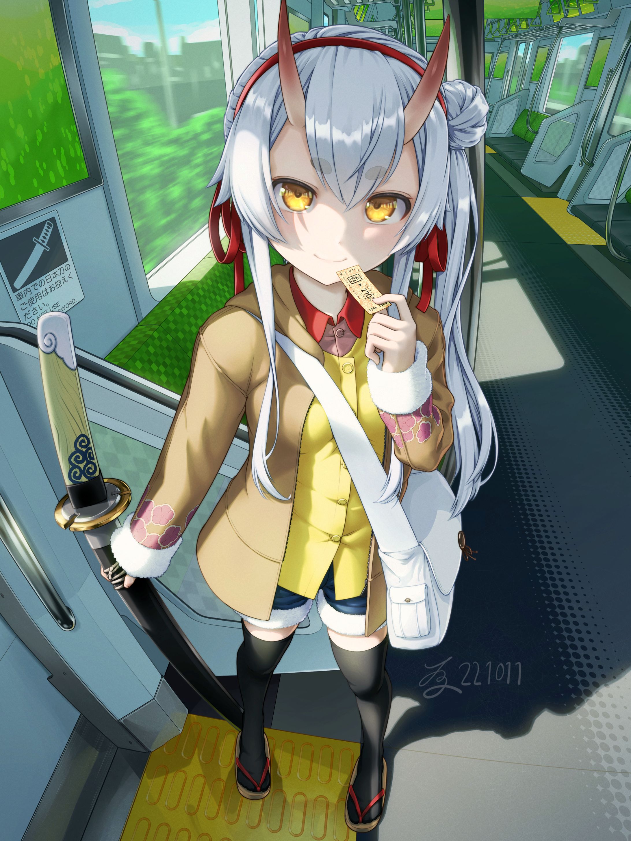 電車内の愛火【作業サイズ】-1