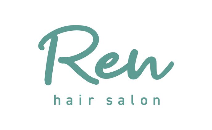 「hair salon Ren」ショップロゴデザイン