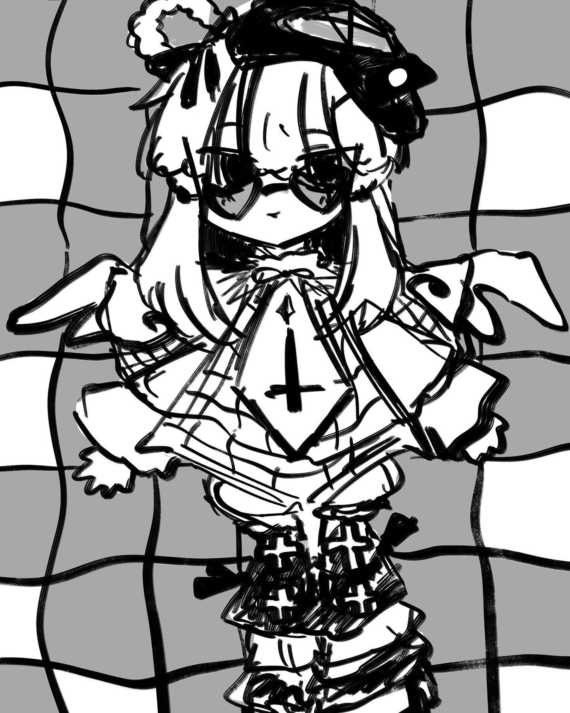 🇯🇵__𓆩 ♱ 𓆪🖤🏴
 #おコメの子 
 #illustration 
 #procreate-1