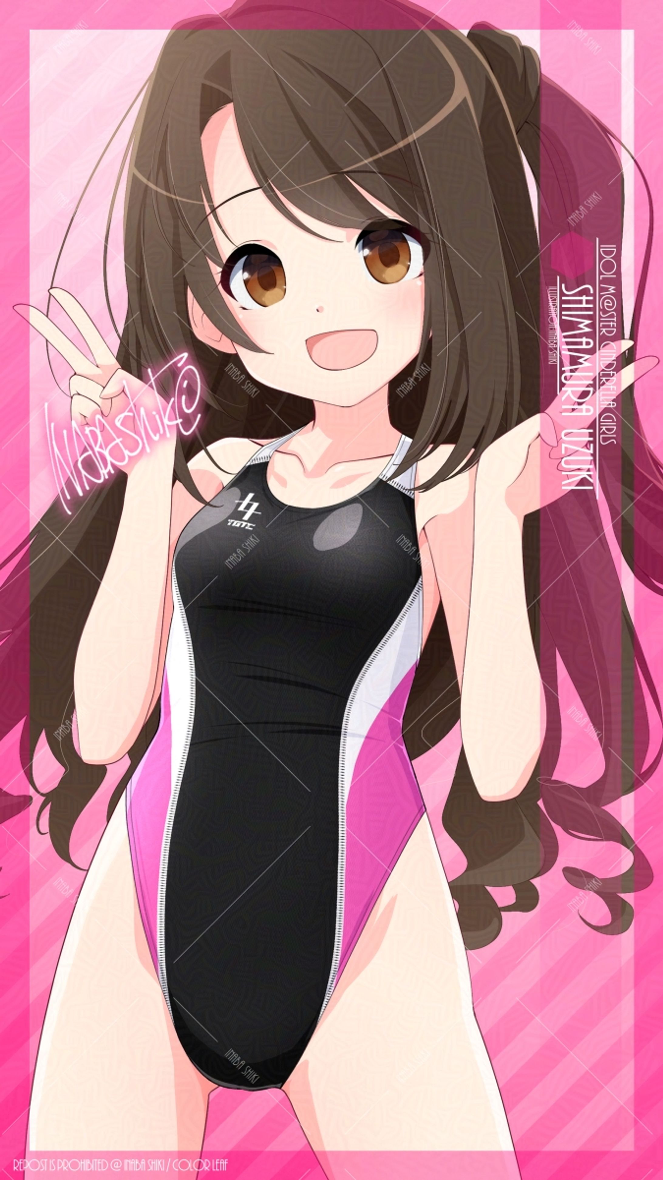 競泳水着「島村卯月(デレマス)」240807-1
