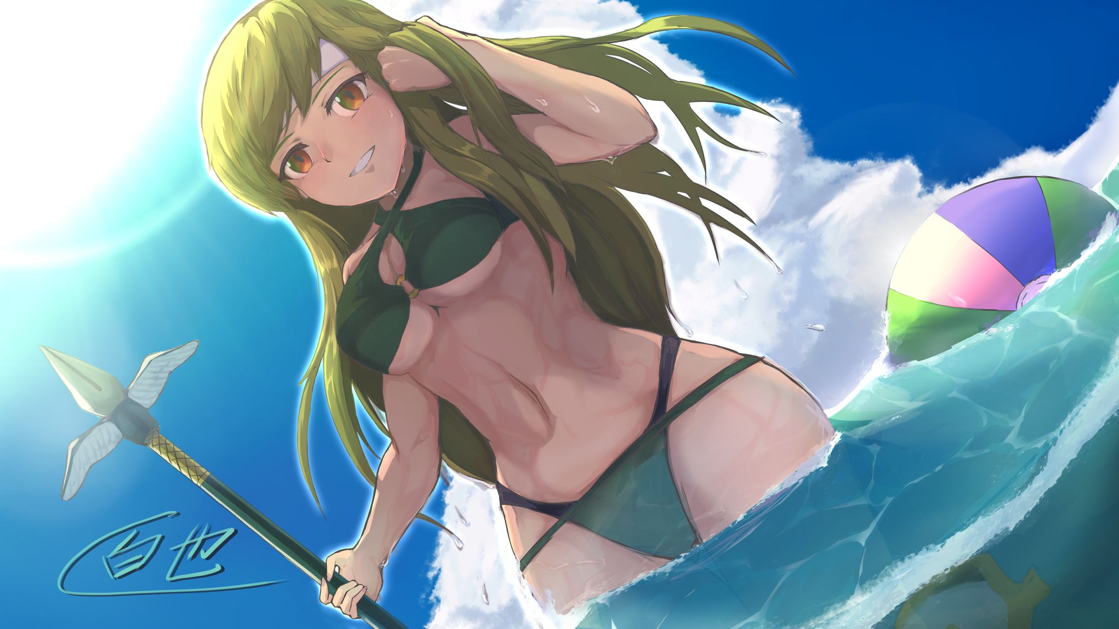 水着のパオラさん-1
