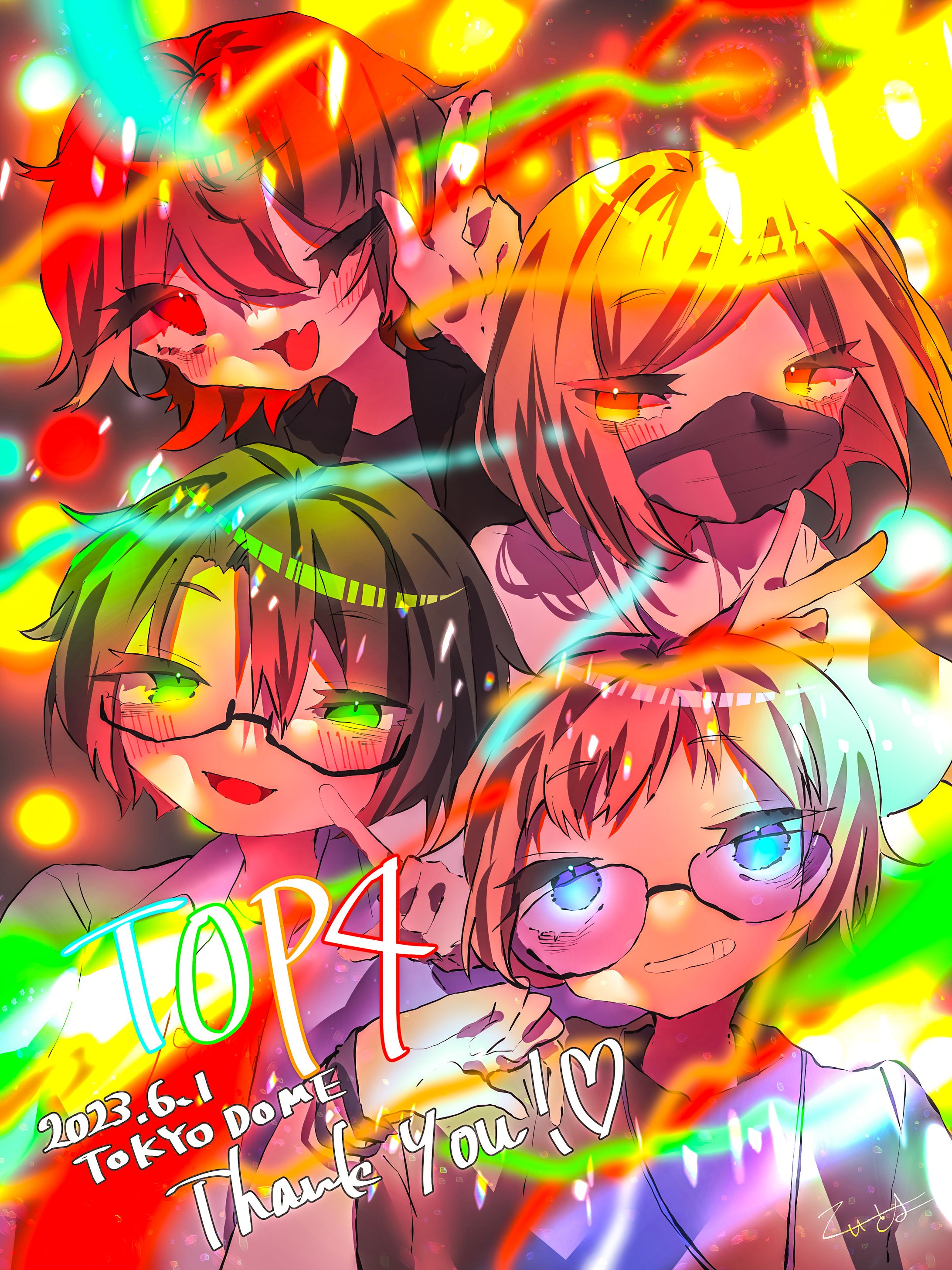 TOP4inTokyo dome感謝企画寄稿イラスト-1