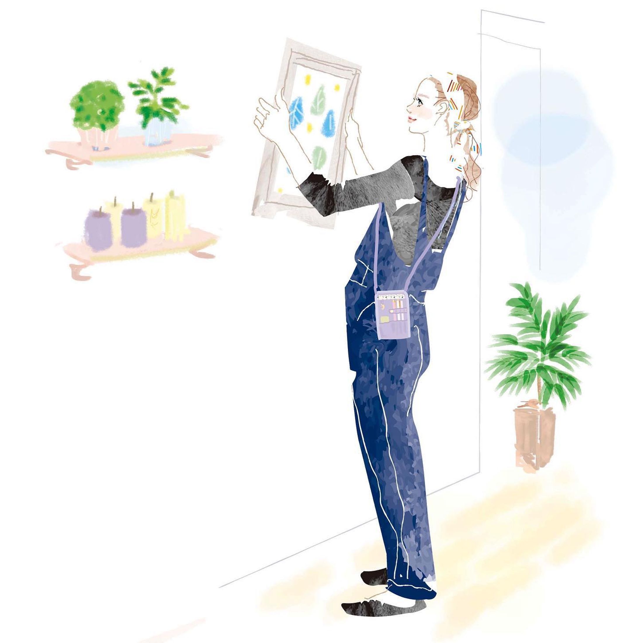 @nofes_raymay 様
11月コーデイラスト担当させて頂きました✨

今回は「ワークポーチ」を使った店員さんコーデがテーマイメージです👝✨-1