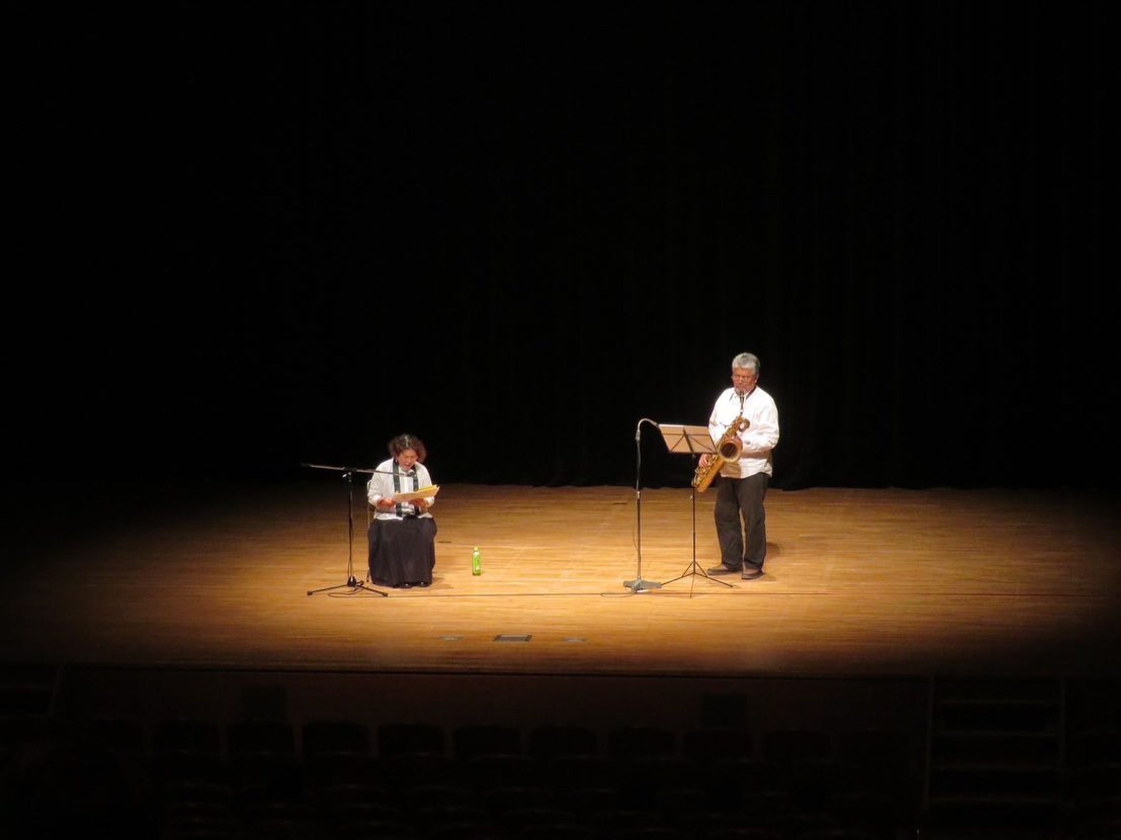 佐賀市文化会館の中ホール

初舞台でした。

葉っぱのフレディの朗読に自作の曲を添えた演奏

少しばかり参加者の皆様に届いた手応えを感じました。-1