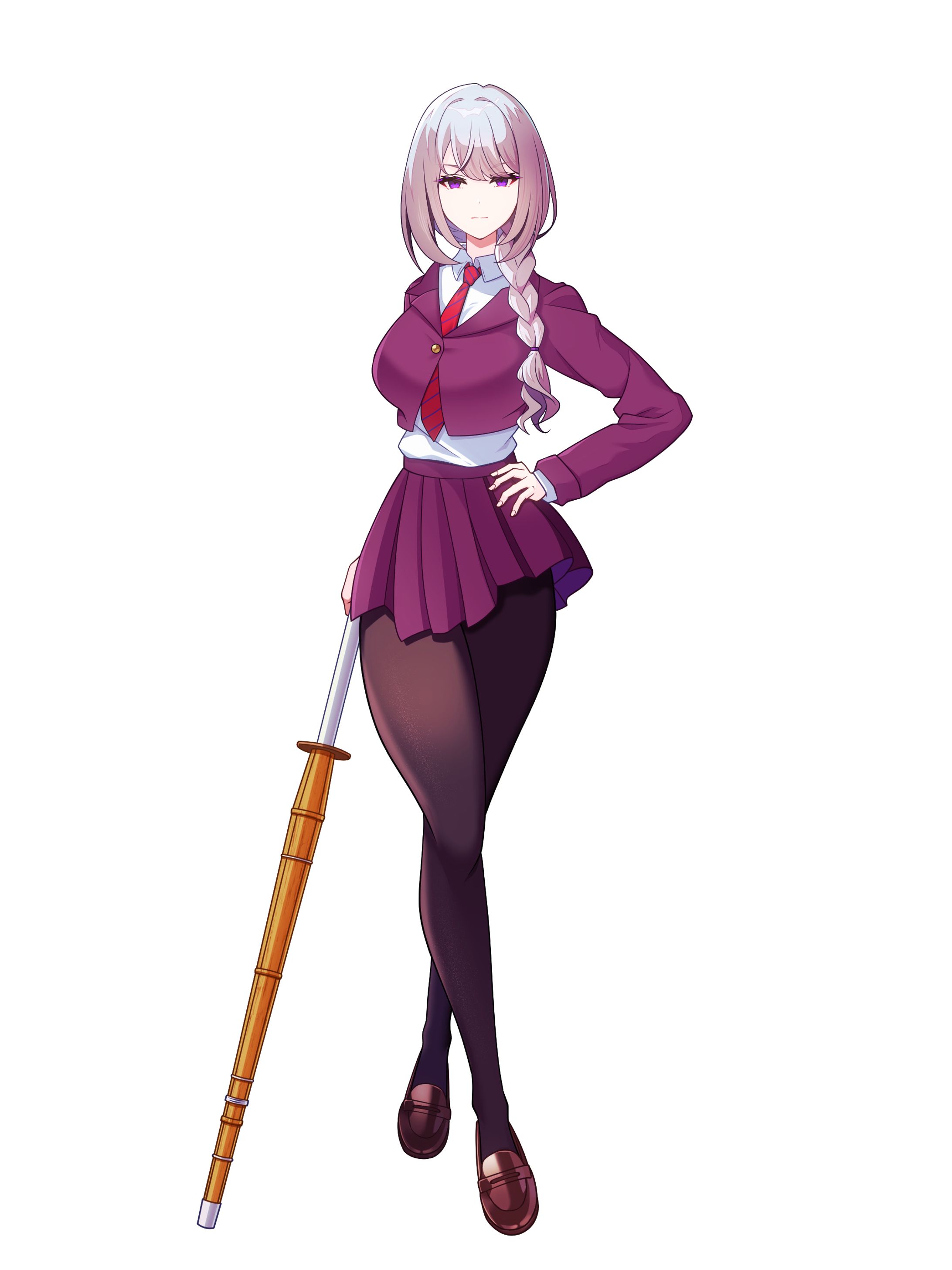 ボイス作品「剣姫敗辱 不良のケツ穴打突にマゾ堕ちする剣道少女」立ち絵・パッケージイラスト-1