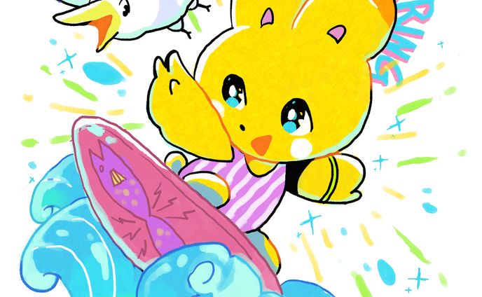 サーフィンうさぎ