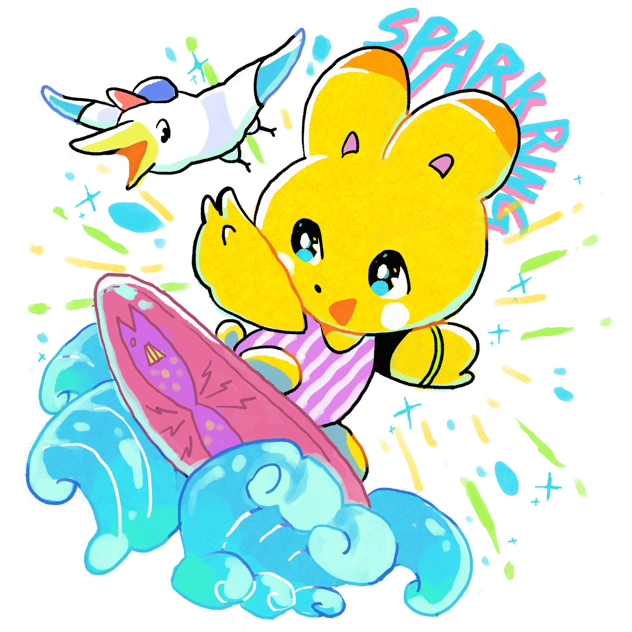 サーフィンうさぎ-1