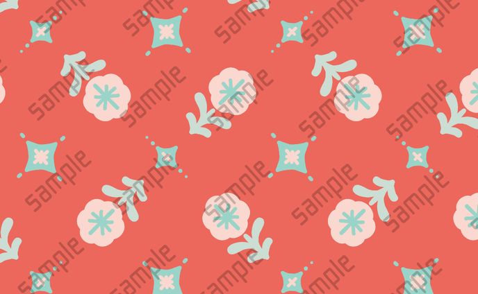 Retro color Flower