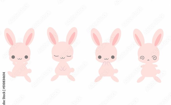 うさぎのキャラクター　エモーション