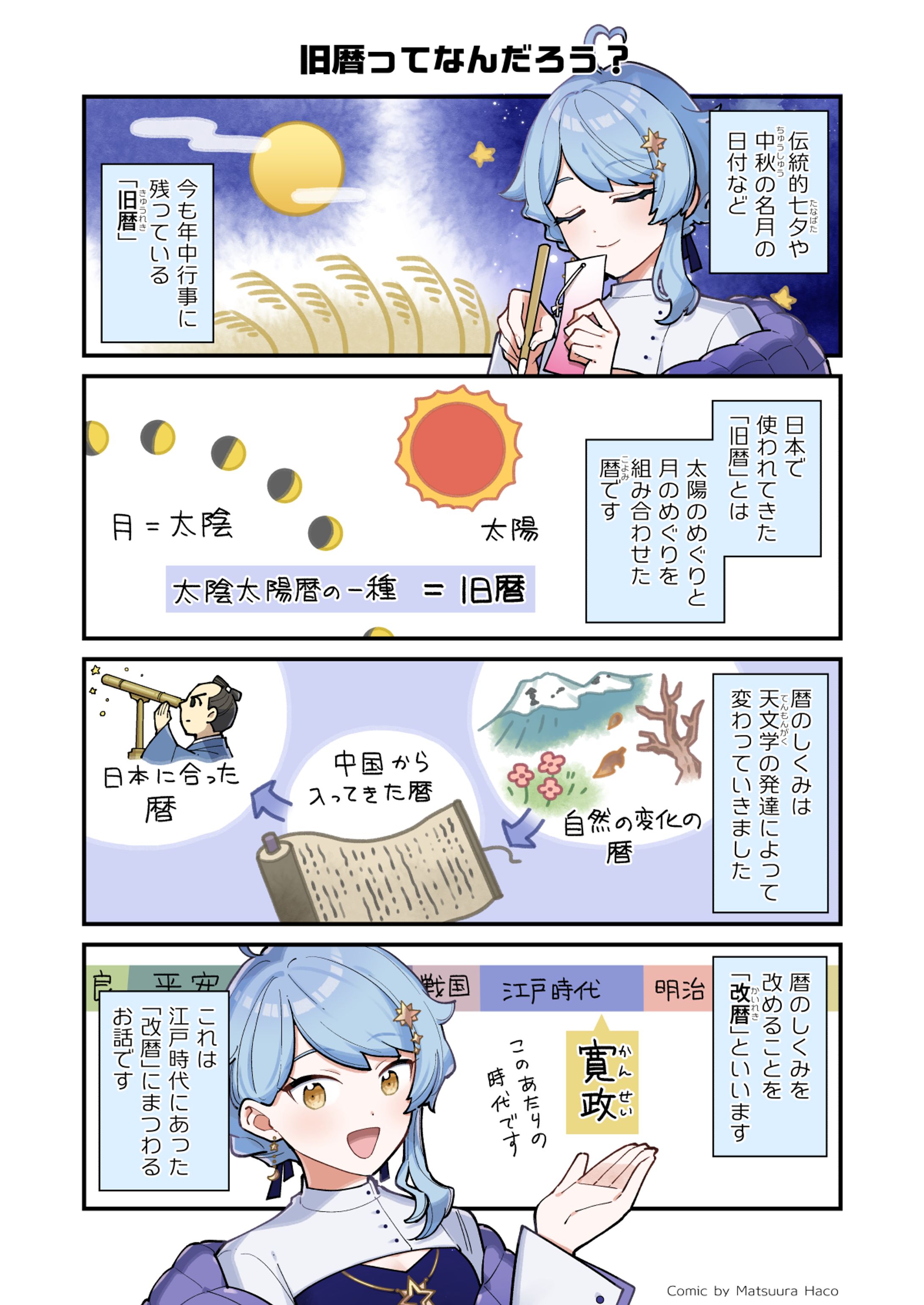 【キャラクター起用】三鷹・星と宇宙の日2023解説漫画キャラクター起用-1