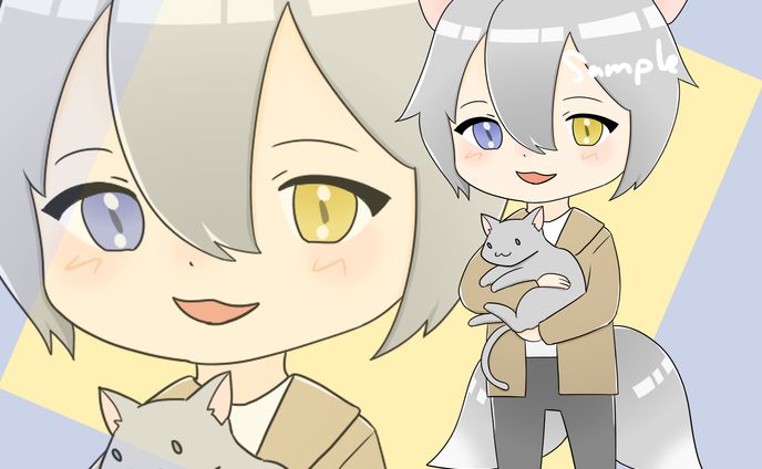 狐猫ソルト様SD立ち絵