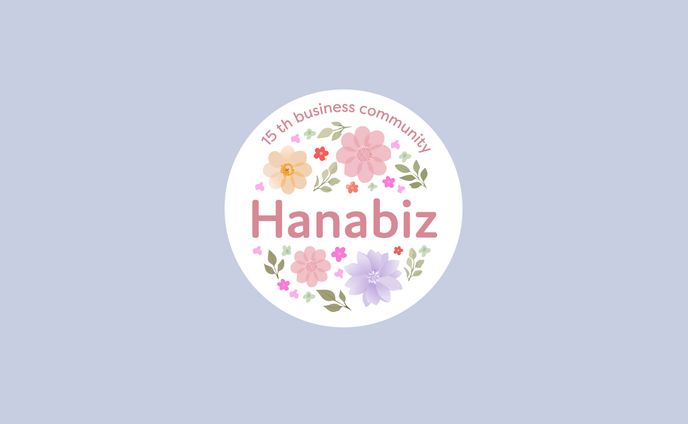 【ロゴ】SHElikes内コミュニティ「ハナビズ」のロゴ