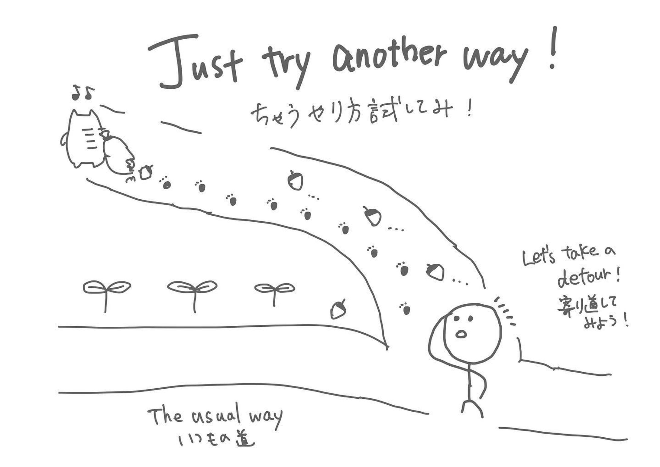 todays word☺️
just try another way!

今のやり方に行き詰まったらちょっとだけやり方を変えてみよう☺️
新しい光が見えるかも？☺️-1