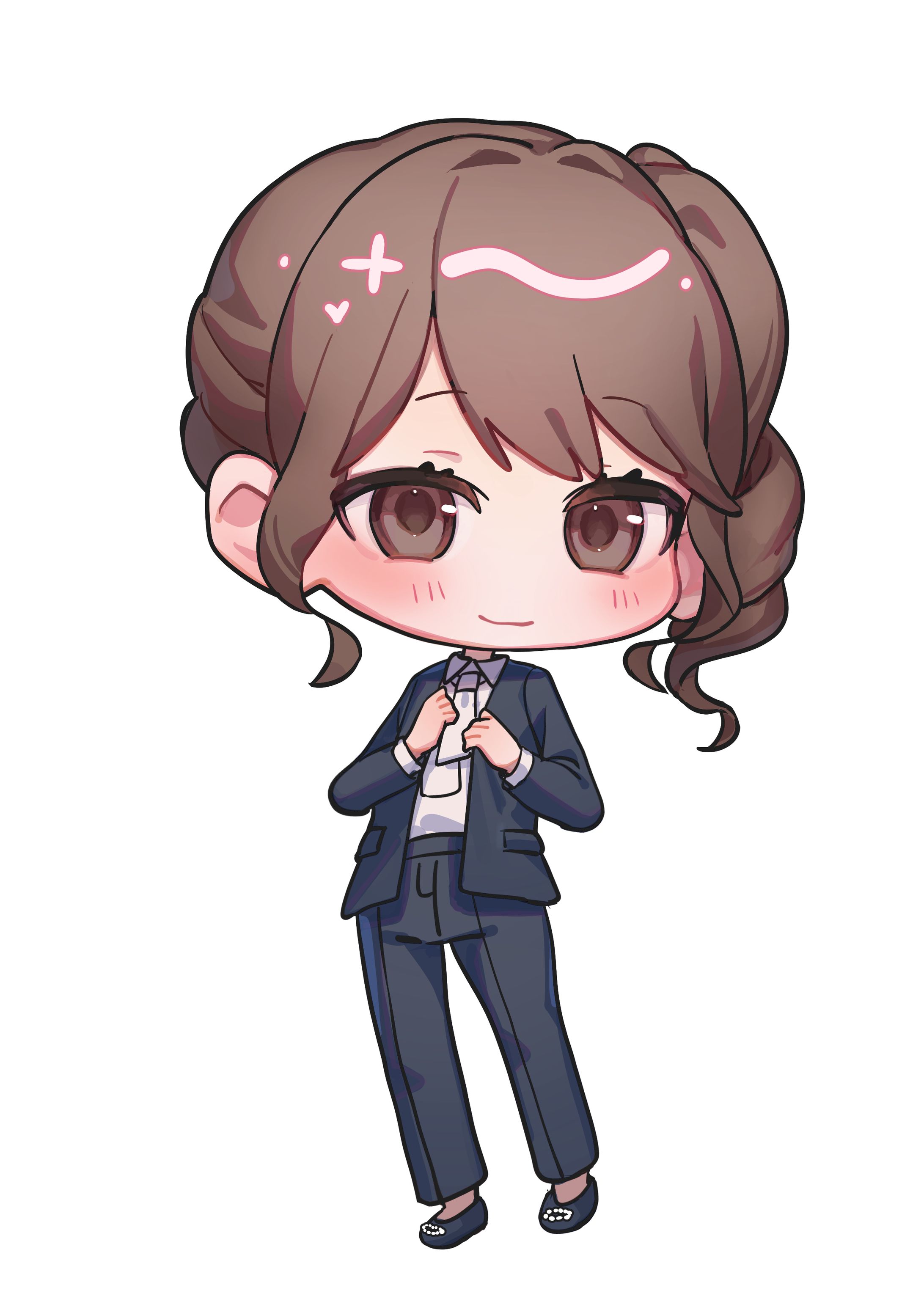 りおん様　SDイラストスーツ衣装-1