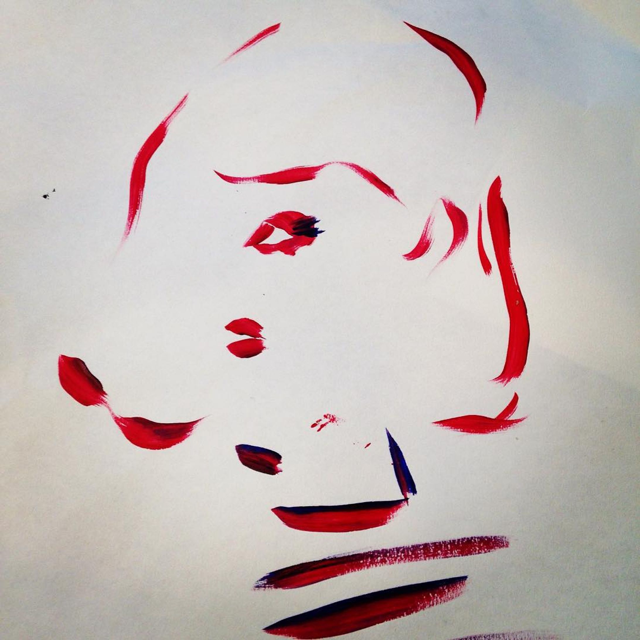 #selfportrait #portrait #dot #border #female #fashion #art #illustration #red #blue #purple #gallery #workshop #acrylic #stroke #love #ecstatic #肖像画 #人物画 #ファッション #イラスト #イラストレーション #ファッション #アクリル #ギャラリー #ロンドン #東京 #ボーダー #elliekubota-1
