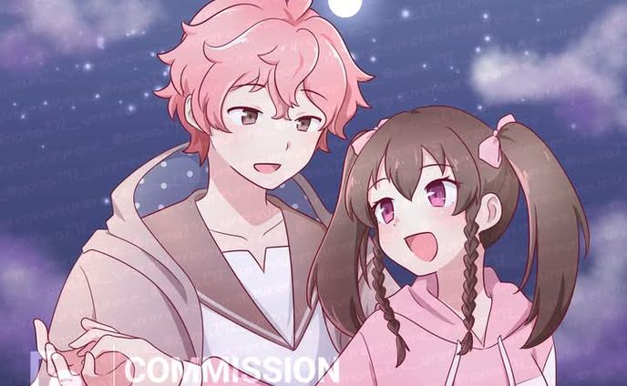 Skeb Couple [commission]