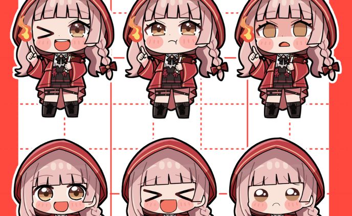 狼谷茜様　デフォルメイラスト