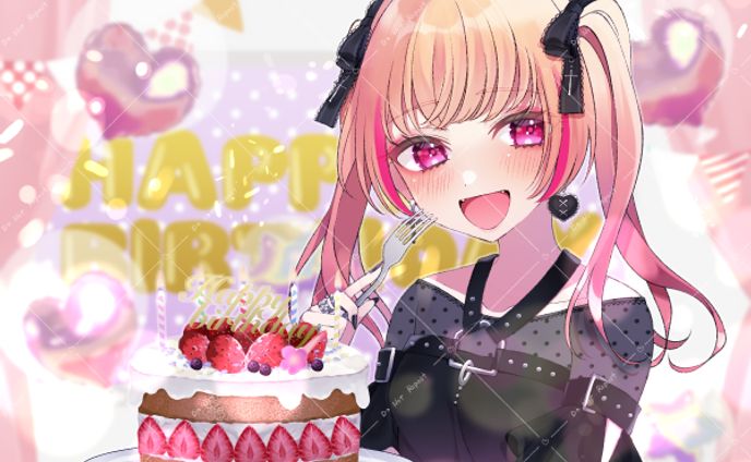 【works】華咲結月様　誕生日イラスト