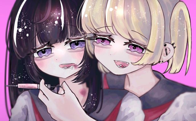 #kawaii  #イラストグラム  #イラスト日記  #イラスト  #病みかわいい  #病みかわ