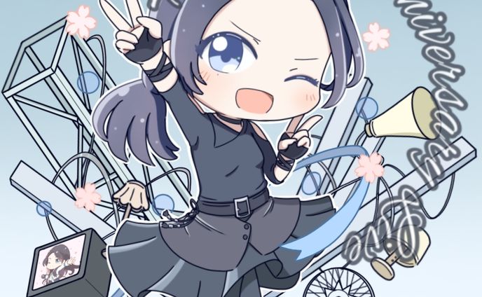 祝花パネルイラスト