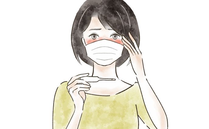 病気の女性