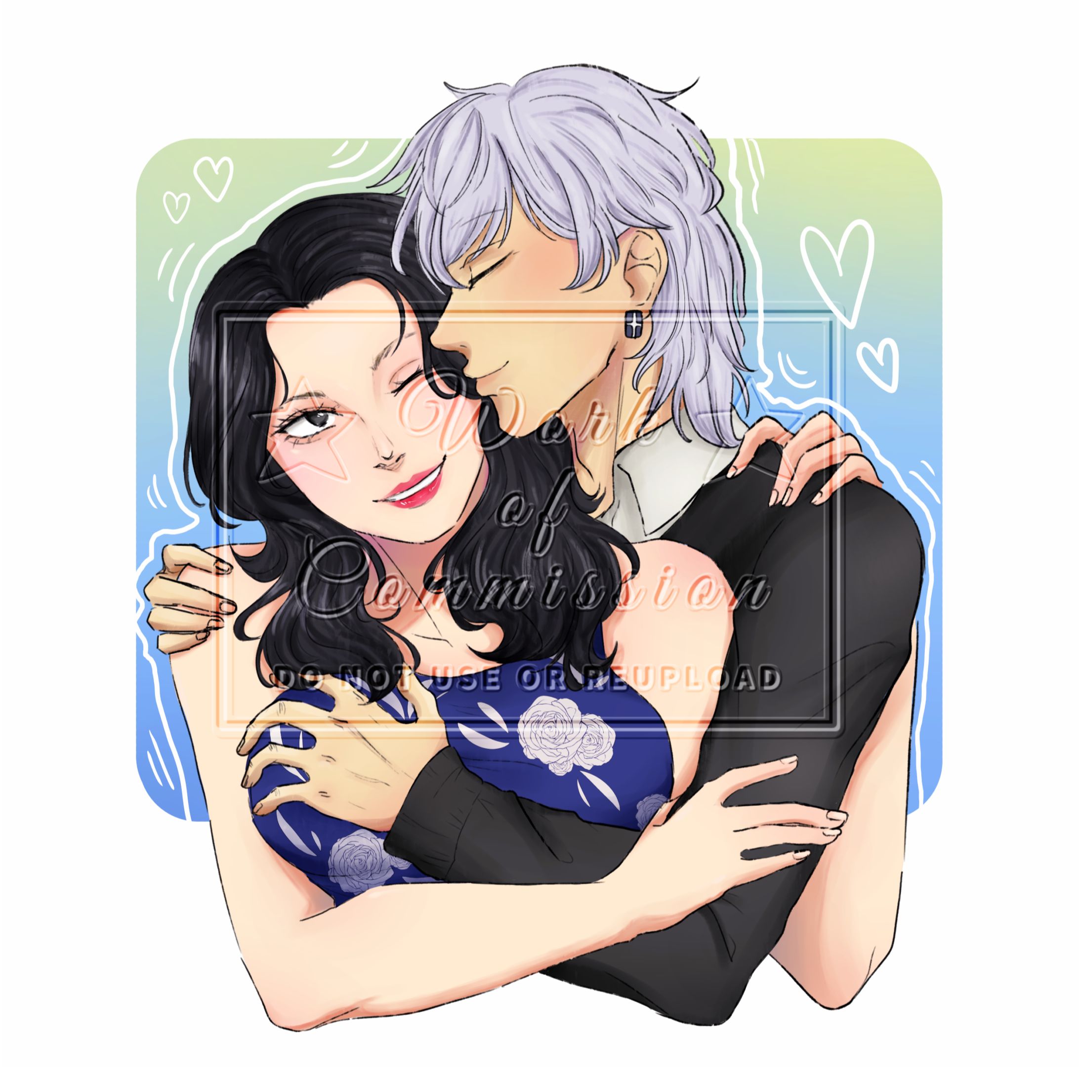 Artwork - Bust up, 2 characters, simple color-1