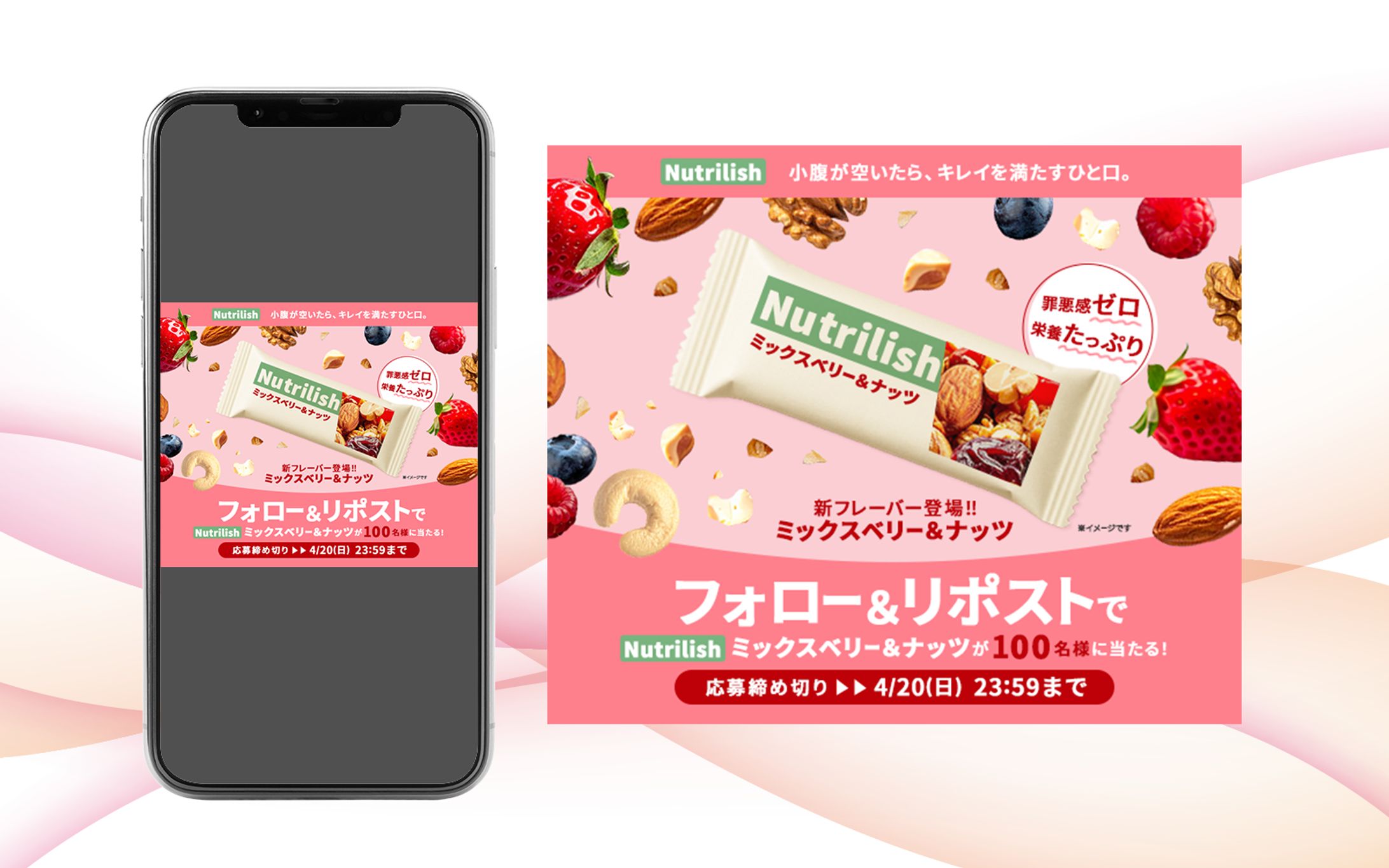 バナー：「Nutrilish」フォロー＆リポストCP-1