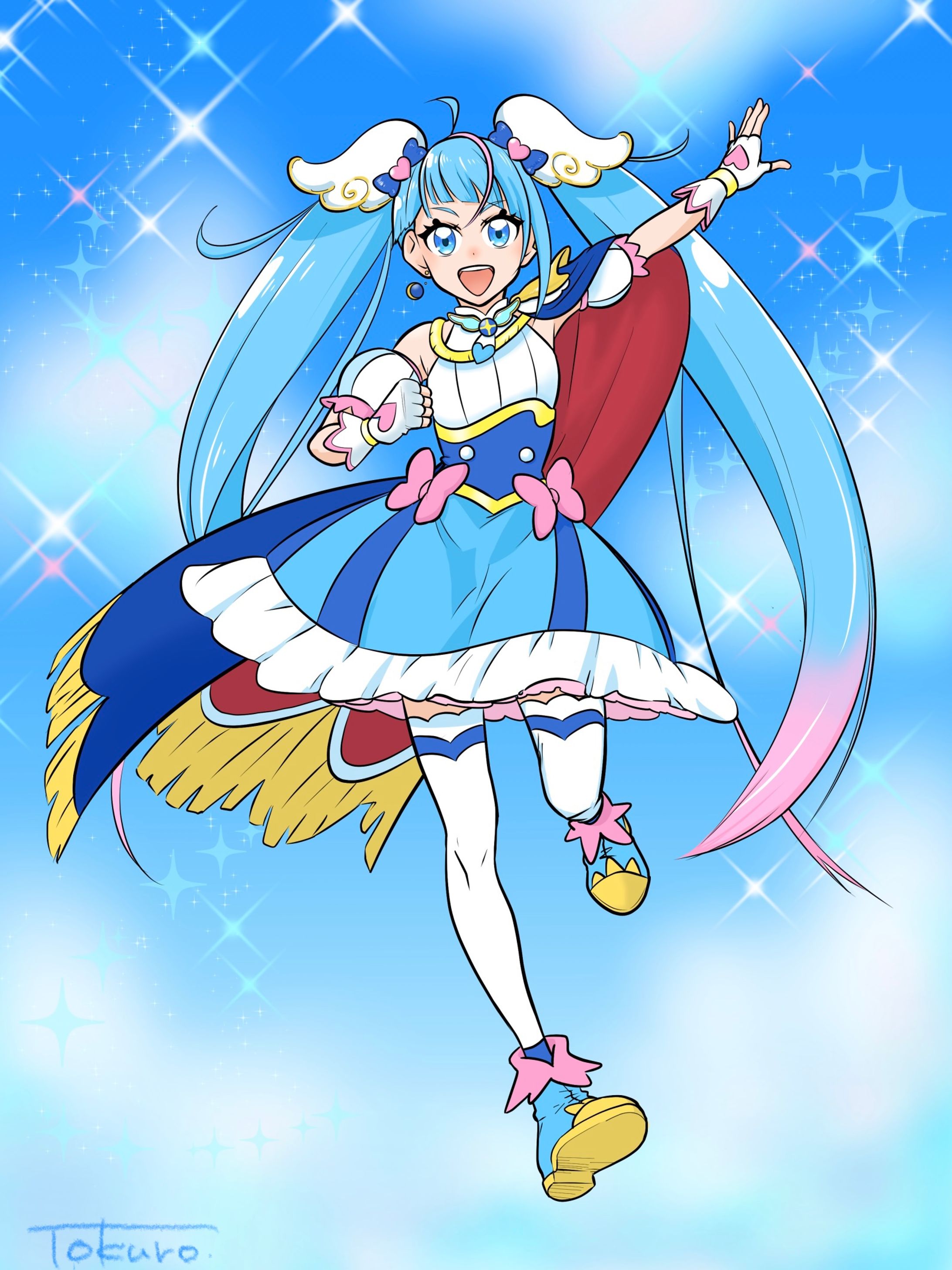 二次創作イラスト)キュアスカイ-1