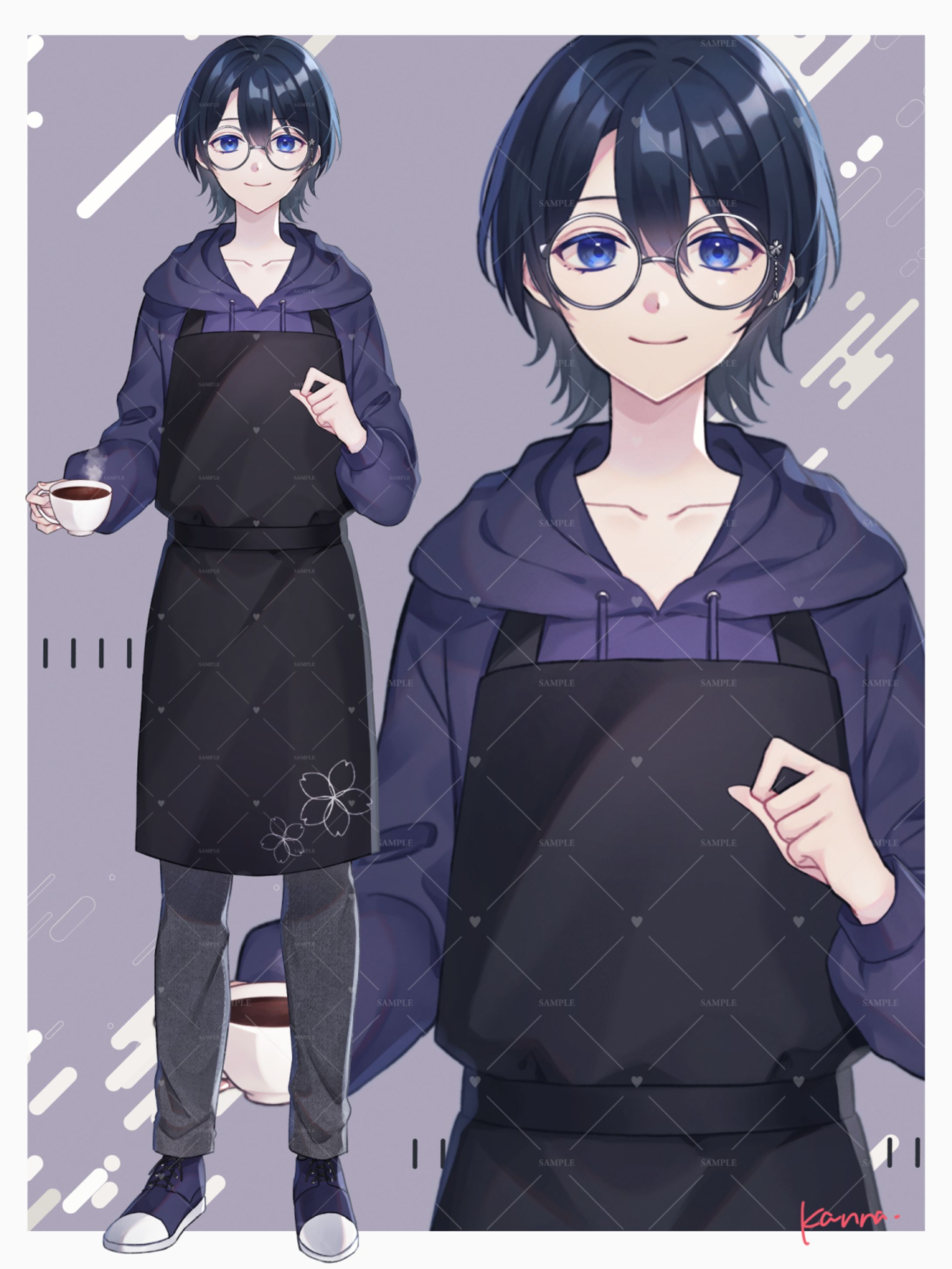 【ご依頼】夜凪ハル様　立ち絵-1