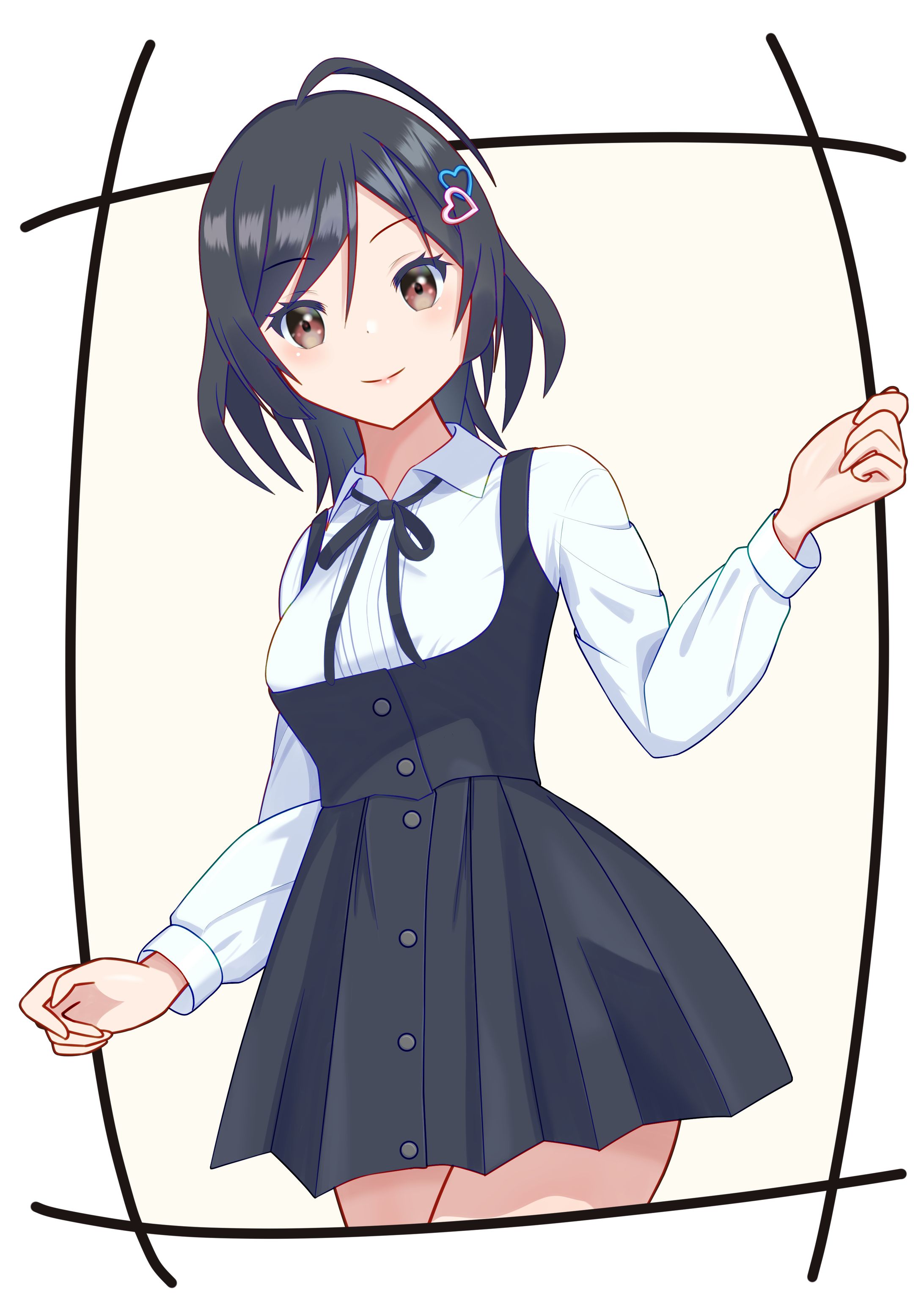 看板娘ちゃん(黒)-1